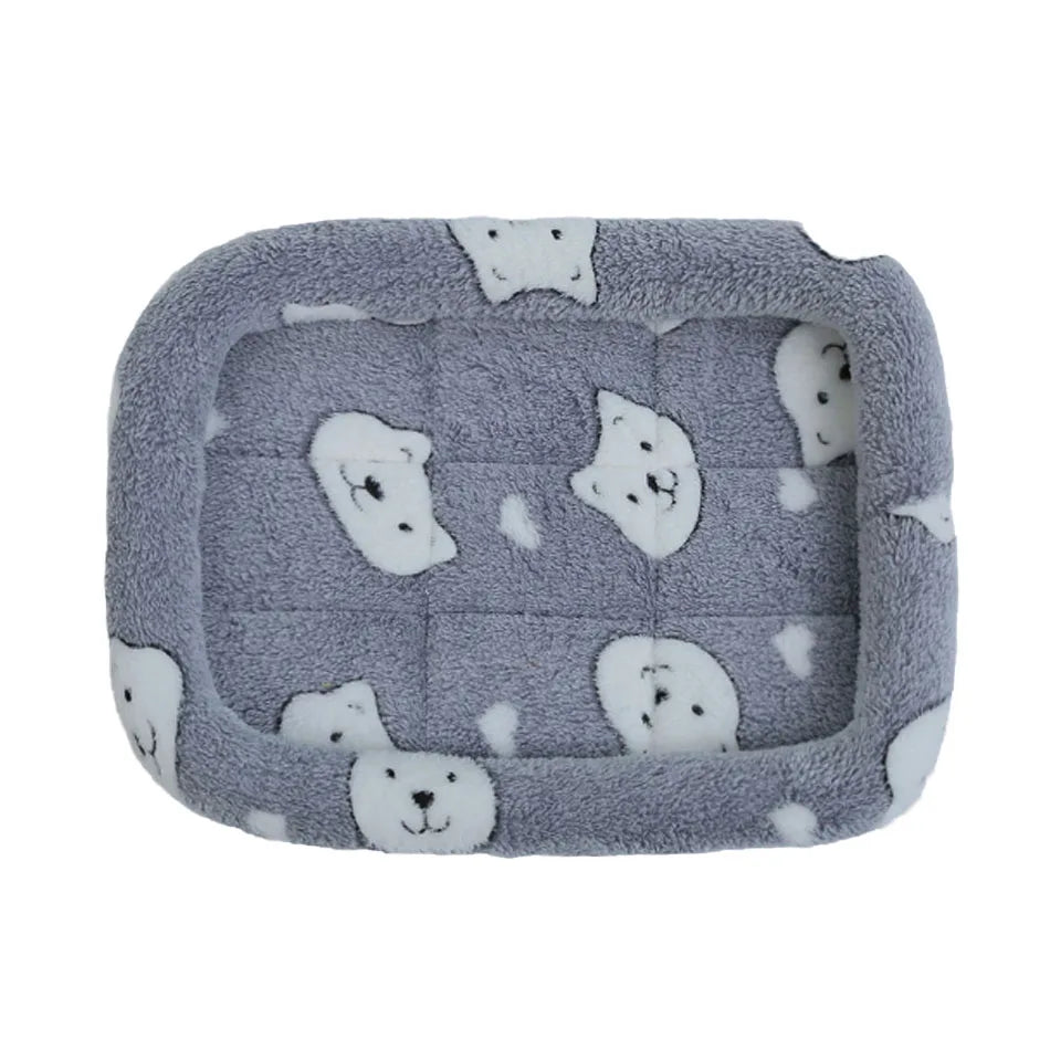 Soft Plush Pet Bed Mat – Calming Cushion for Cats & Dogs, S to XXL