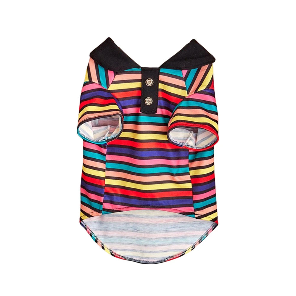 Classic Stripe Polo Shirt for Cats & Small Dogs