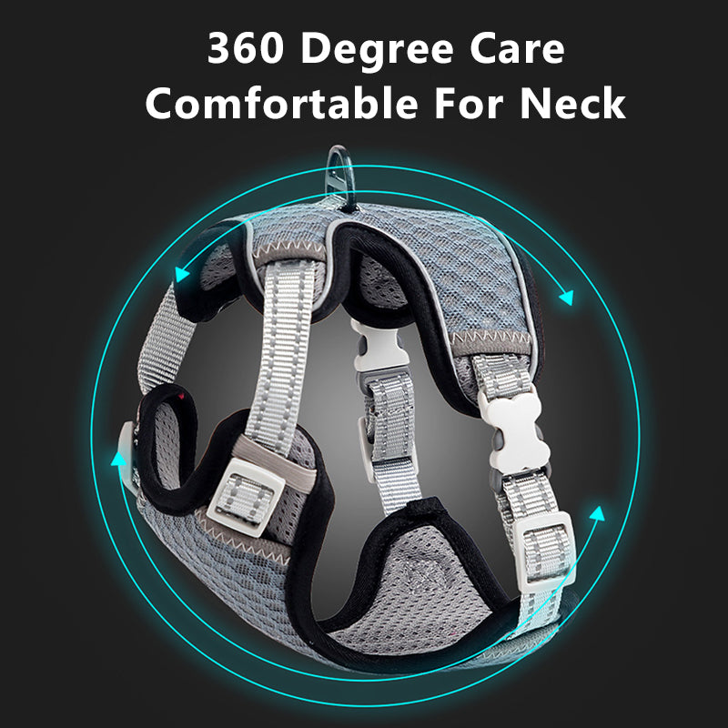 Reflective Cat Harness and Leash Set - Escape Proof, Adjustable Walking Harness