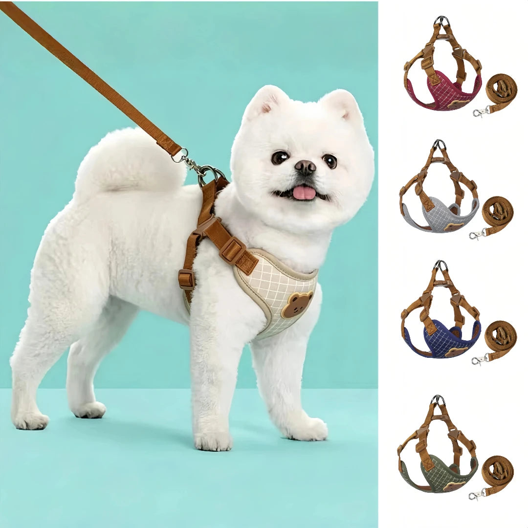 Breathable Vest Harness & Lead Set for Small Dogs & Cats