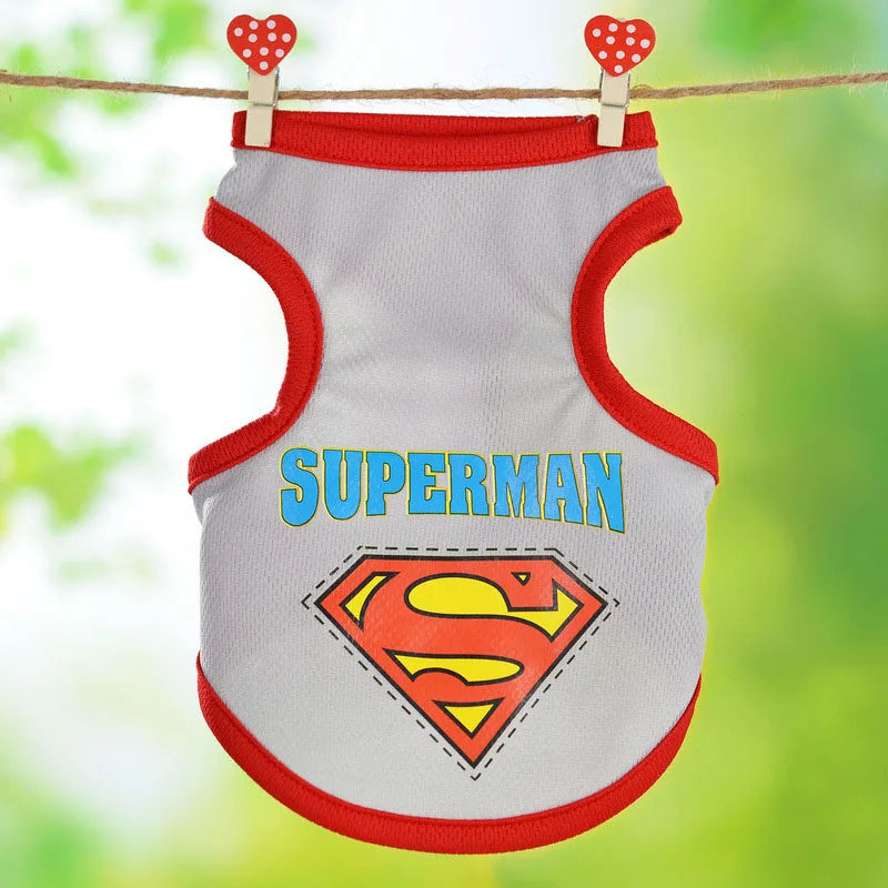 Cartoon Print Summer Vest for Cats & Small Dogs