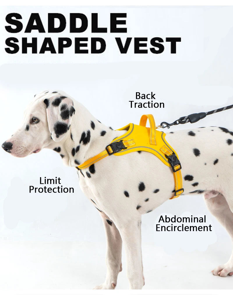Ultra-Light Dog Harness Vest — Quick-Fit Saddle Design, No-Pull Chest Strap & Escape-Proof