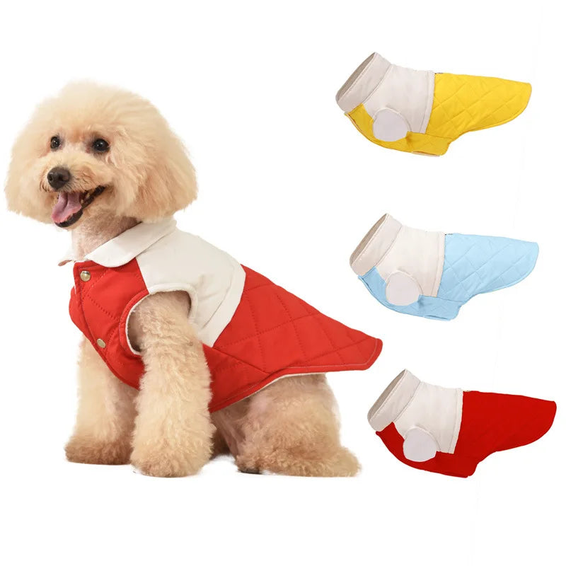 Warm Cotton Dog Coat Vest & Puppy Shirt
