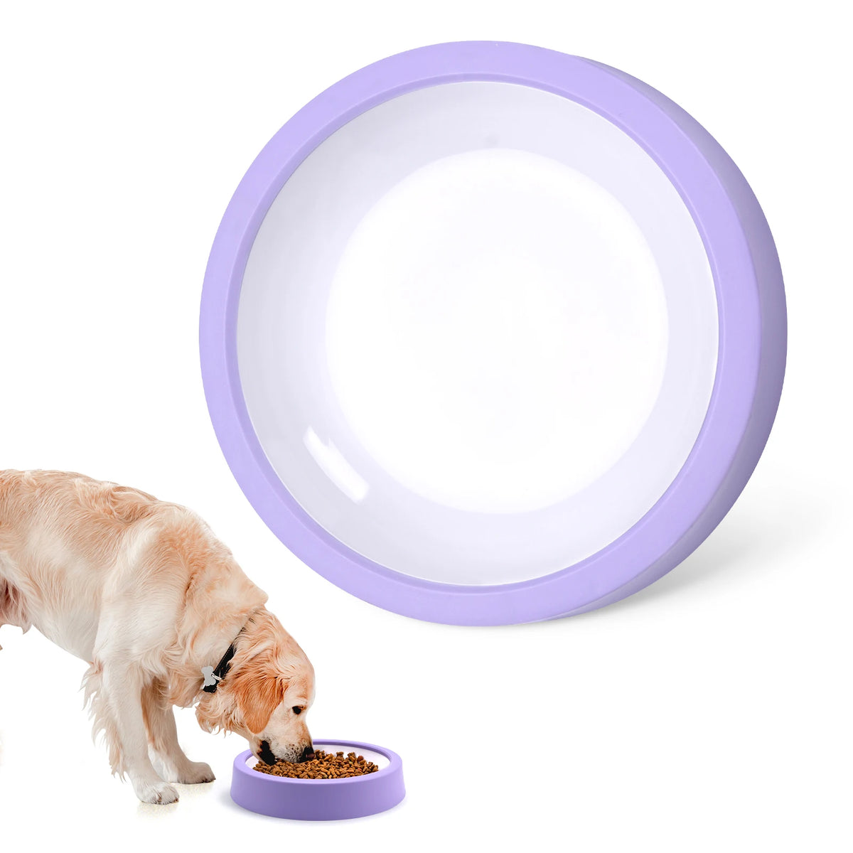 Dog Slow Feeder Bowl with Anti-Slip Pads