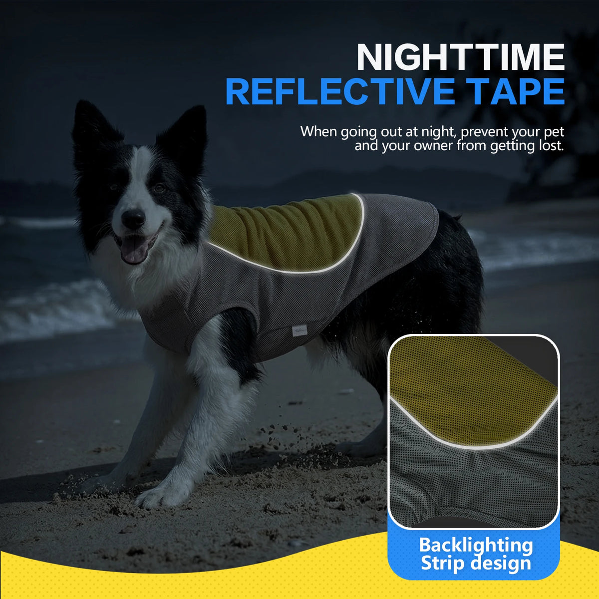 Breathable Dog Cooling Vest with Ice Pack Pocket — Heatstroke Prevention