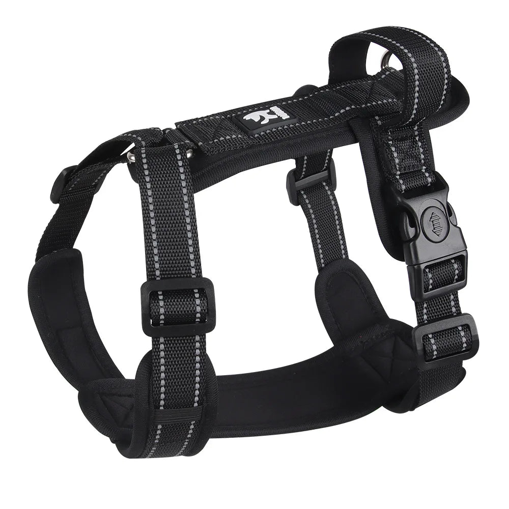 No-Pull Padded Vest Harness with Reflective Straps for Small & Medium Dogs