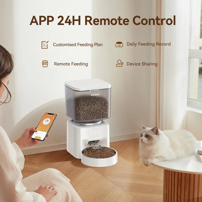4.5L Smart Wi-Fi Automatic Pet Feeder with App Control