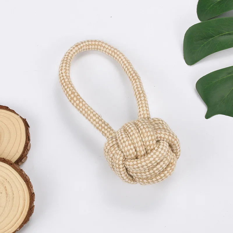 Cotton Rope Knot Chew Toy for Dogs & Cats
