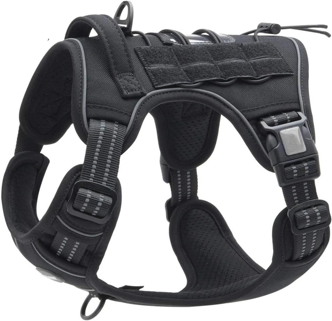 No-Pull Tactical Dog Harness with Reflective Strips
