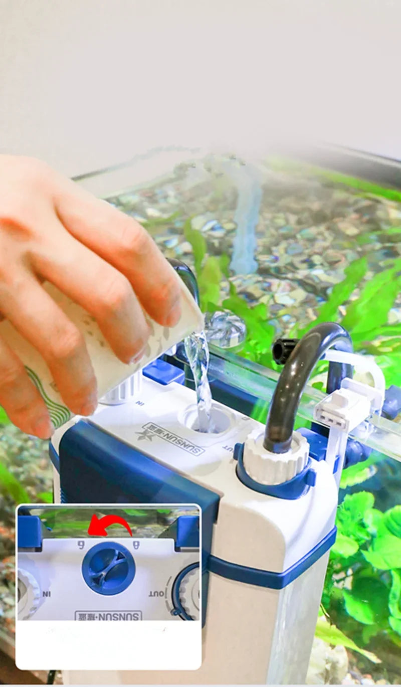 Wall-Mounted Aquarium Filter & Circulation Pump