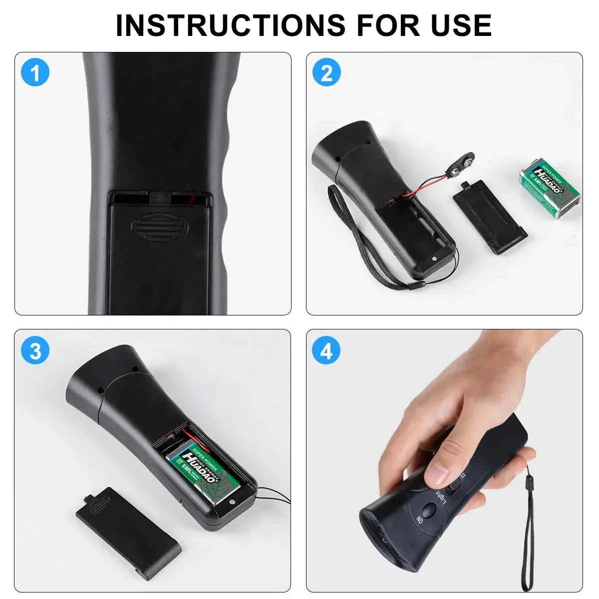Ultrasonic Anti-Bark Dog Training Device with LED