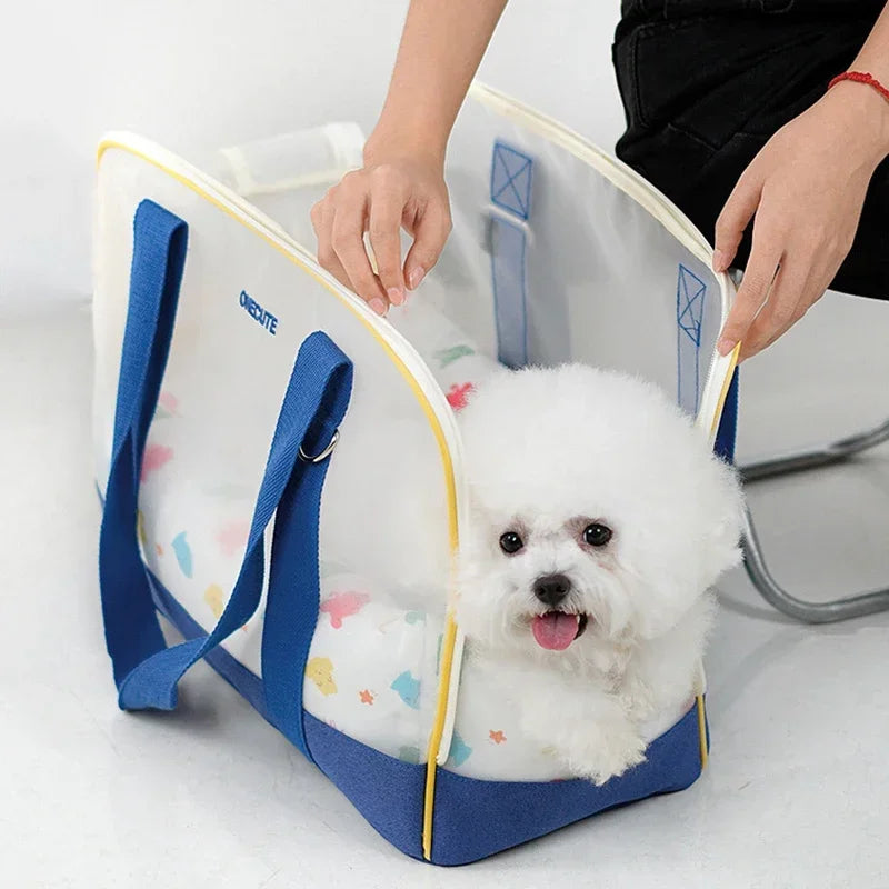 Pet Messenger Bag with Cushion for Cats & Small Dogs