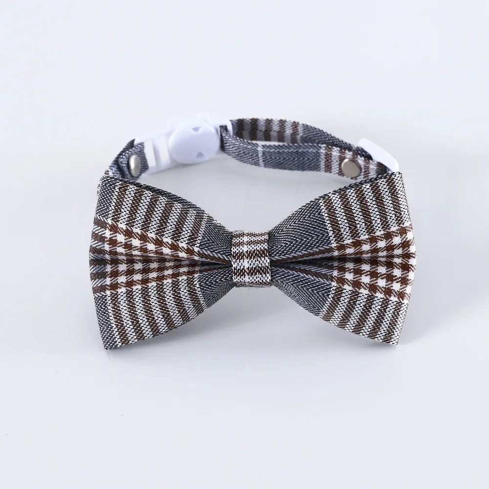 Adjustable Breakaway Cat Collar with Bell & Bow Tie