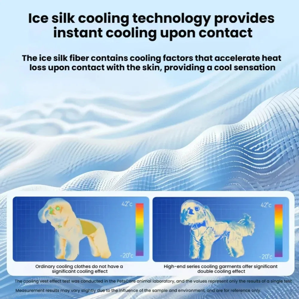 Ice Silk Cooling Jumpsuit for Small Dogs
