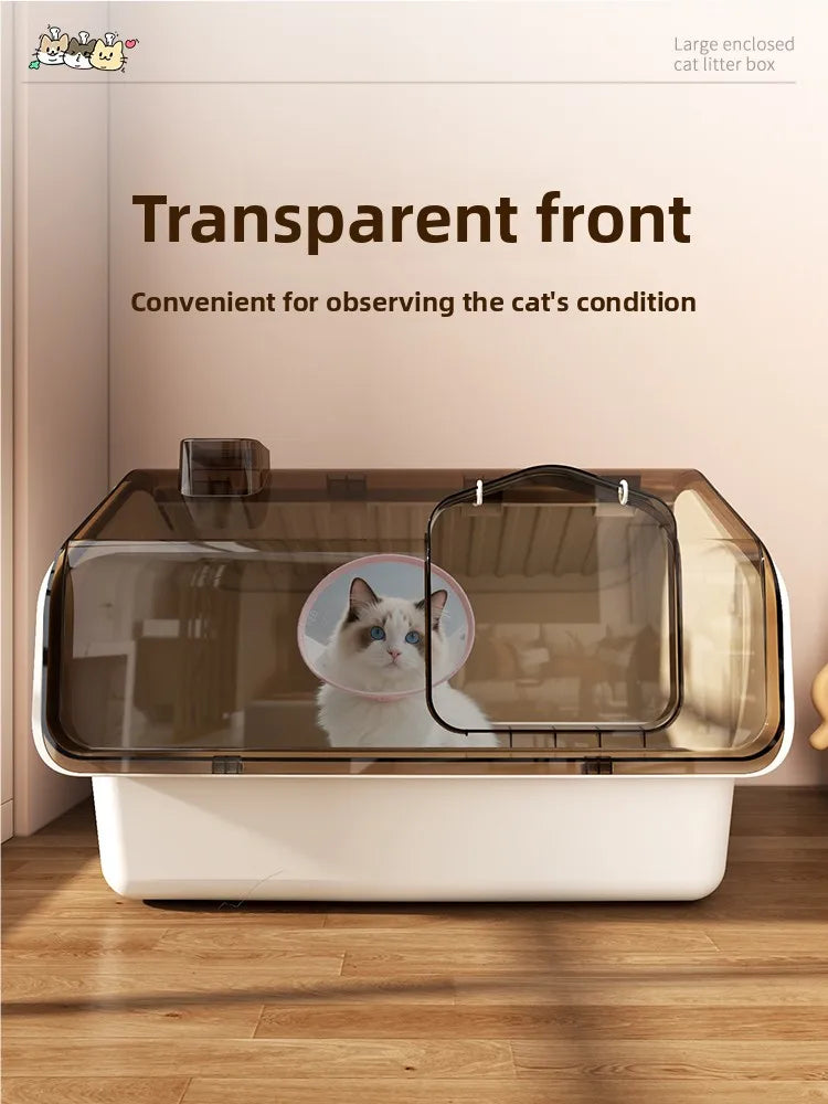 Automatic Self-Cleaning Cat Litter Box — Large Covered with Odour Control & Low Noise