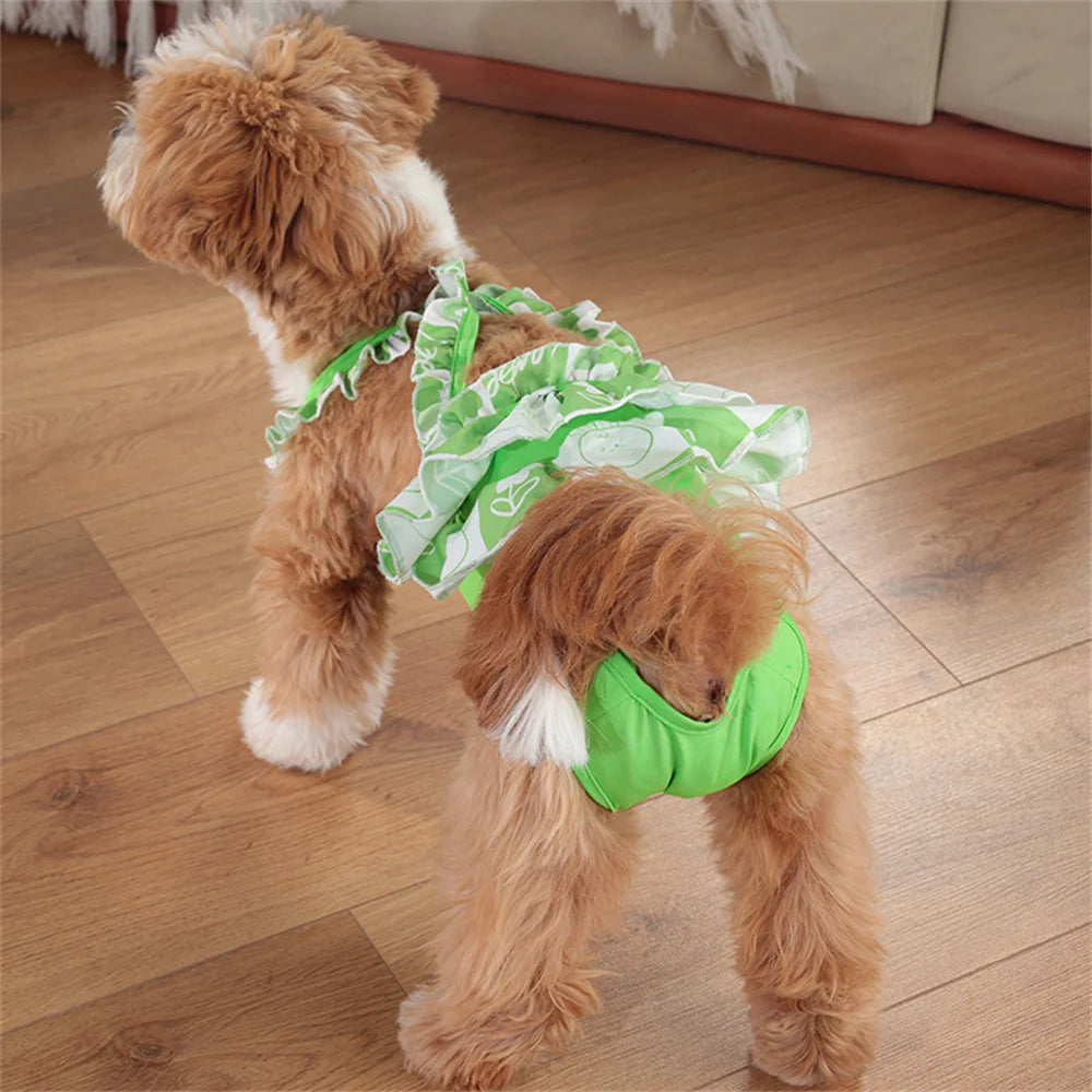 Female Dog Physiological Pants with Cute Print