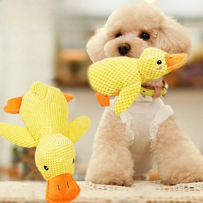 Plush Duck Dog Toy with Sound