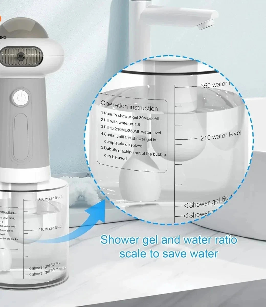 Electric Foam Soap Dispenser - Rechargeable & Waterproof