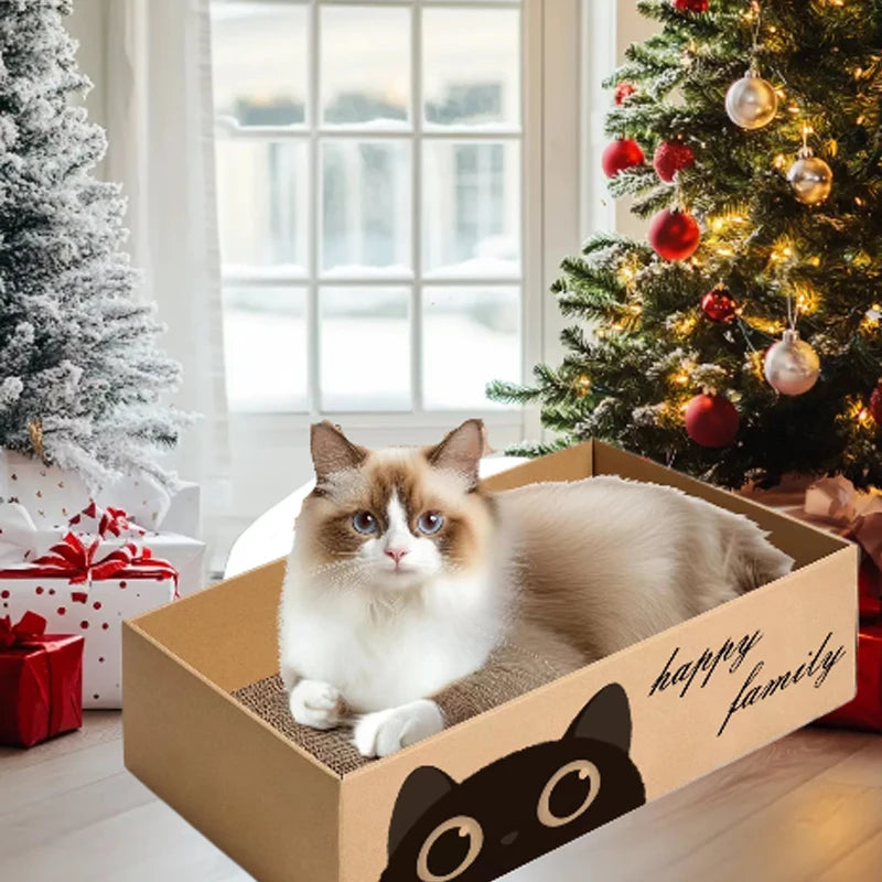 Cardboard Cat Scratching Pad & Bed Combo