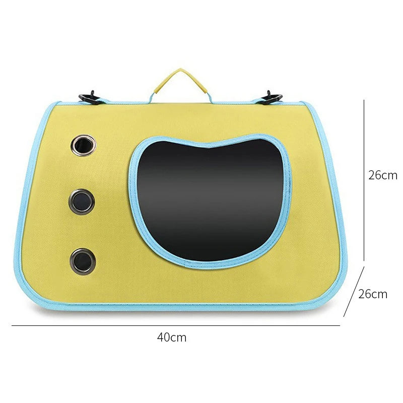 Portable Foldable Pet Carrier Backpack for Small Dogs & Cats — Lightweight & Breathable Travel Bag
