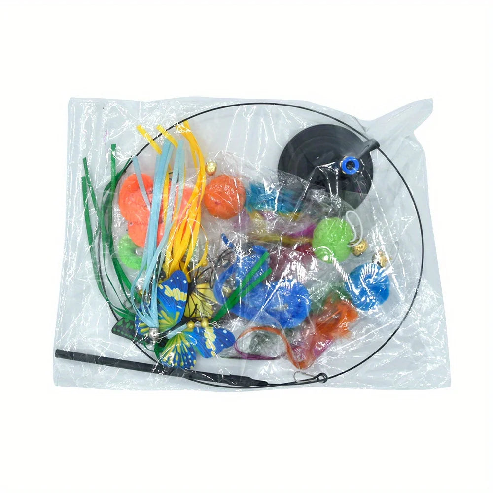 Suction Cup Cat Wand 10-Pack Set