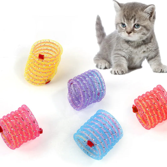 Interactive Colorful Spring Toys for Cats & Kittens