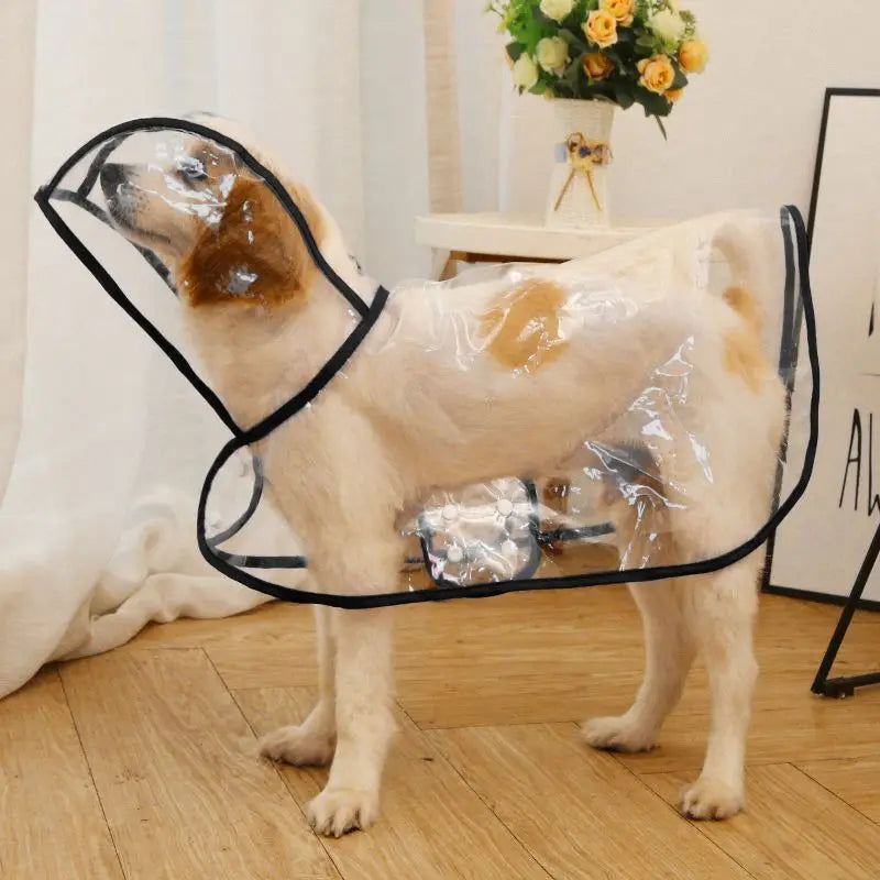 Transparent Waterproof Raincoat for Small & Medium Dogs