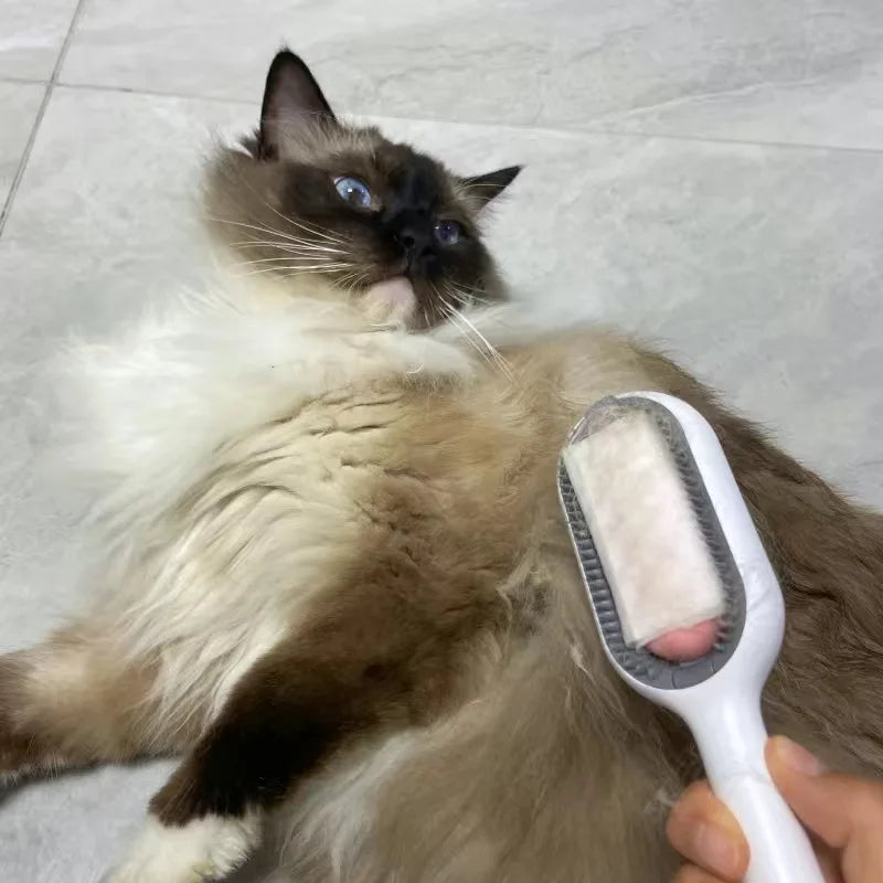 Double-Sided Pet Grooming Brush & Hair Removal Comb