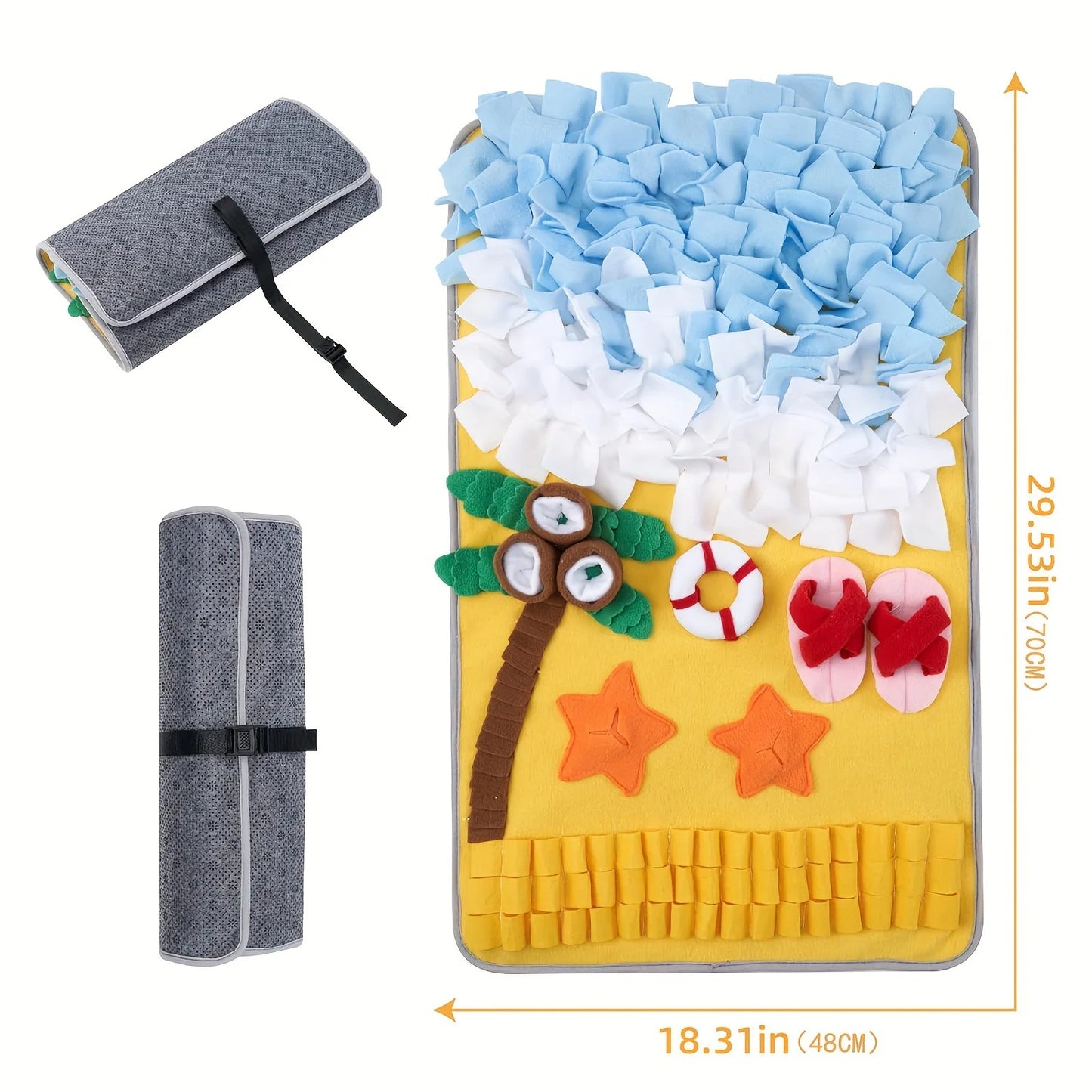 Dog Sniffing Mat – Slow Feeder & Enrichment Blanket