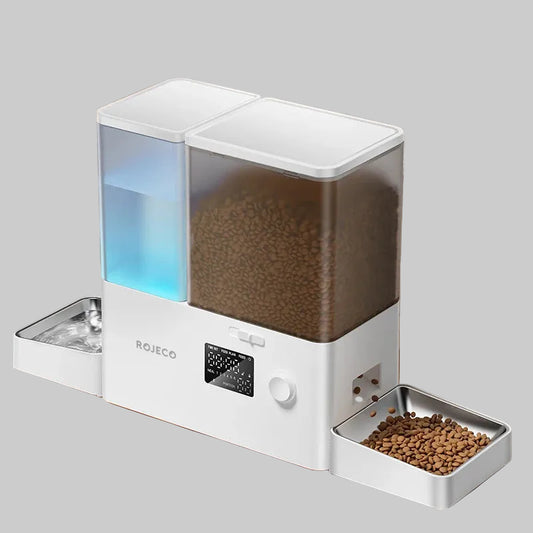 2-in-1 Automatic Pet Feeder & Gravity Water Fountain 8.5L