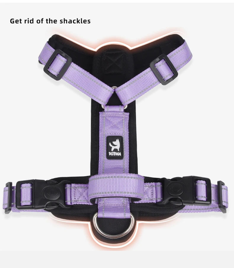 No-Pull Padded Vest Harness with Reflective Straps for Small & Medium Dogs