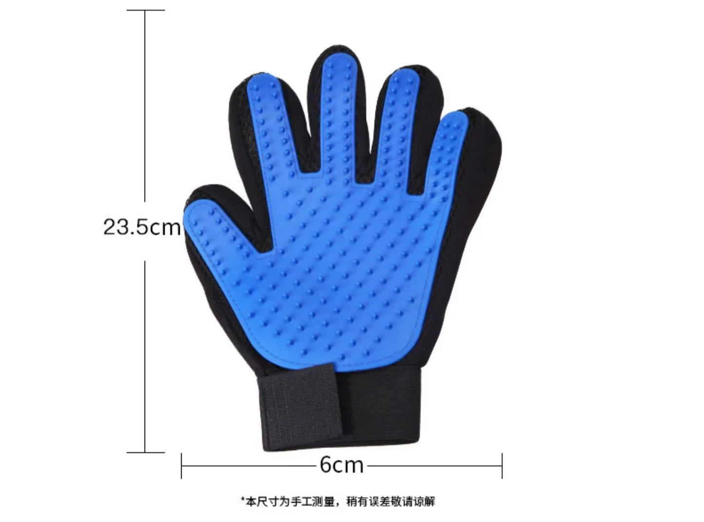 2-in-1 Grooming Glove & De-Shedding Brush for Dogs, Cats & Rabbits