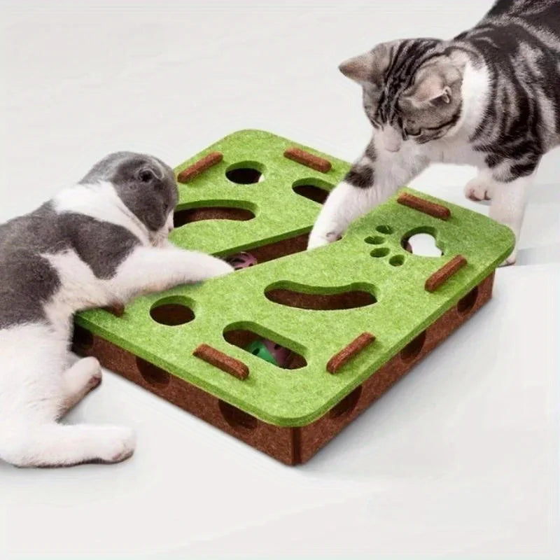 Puzzle Cat Toy - Interactive Mental Stimulation Maze Box