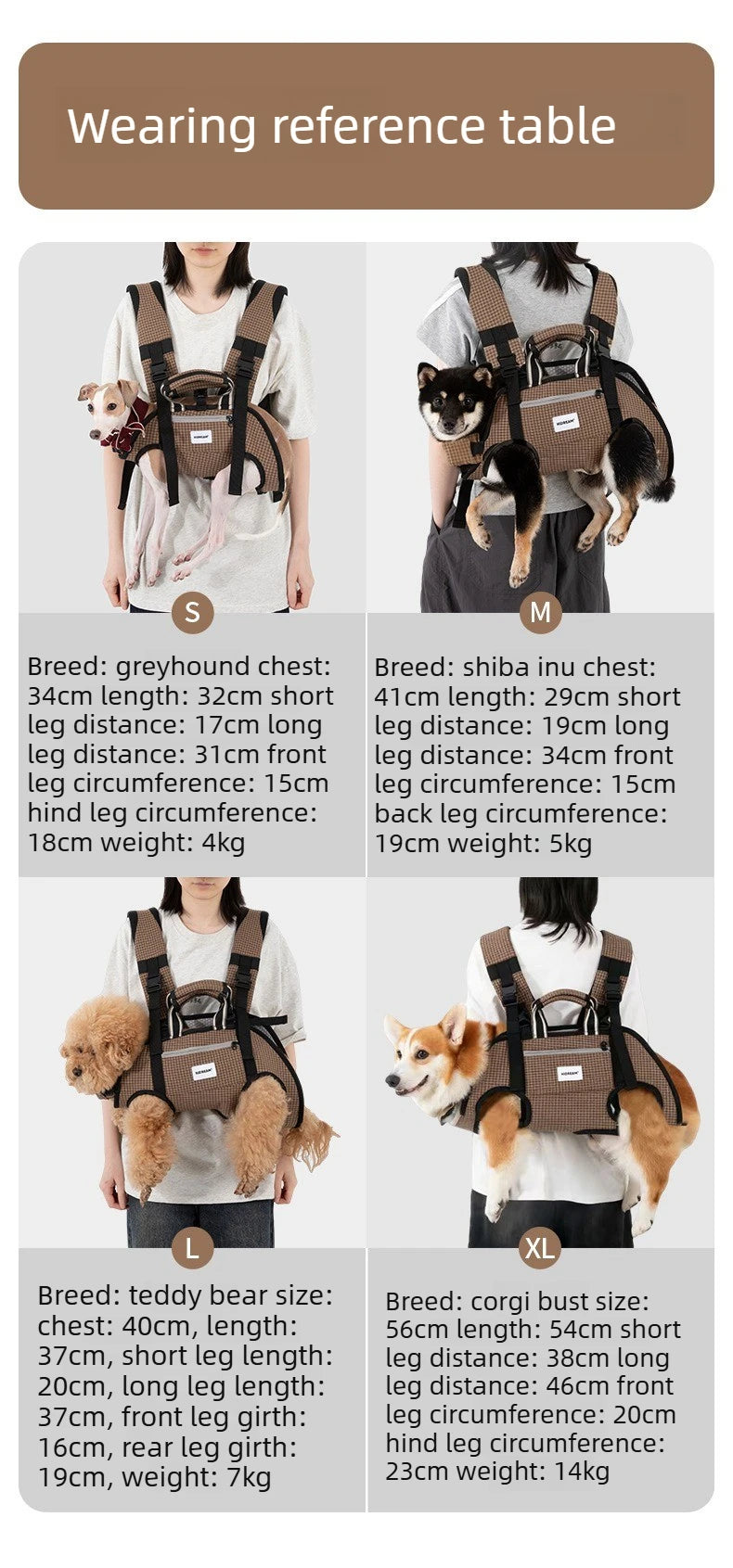 Horizontal Dog Backpack with Ice Silk Cooling & Spine Protector for Small Dogs & Cats