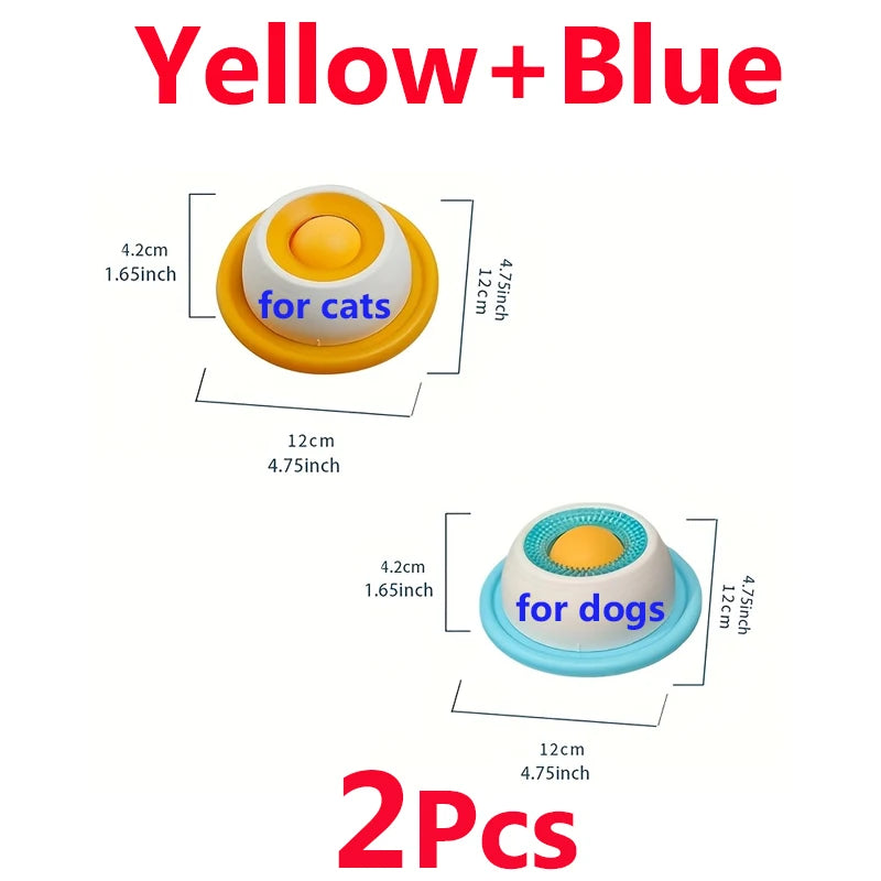 Interactive Lick Mat & Slow Feeder Bowl for Dogs & Cats — Promotes Dental Health & Calm Eating