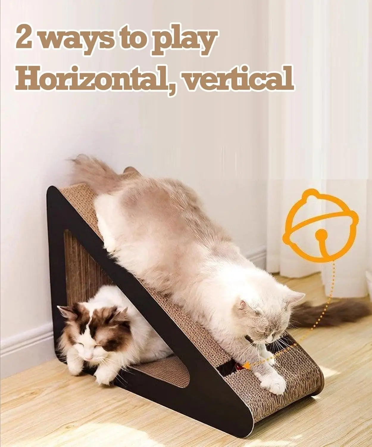 Cardboard Cat Scratcher – Durable Furniture Protector for Indoor Cats & Kittens