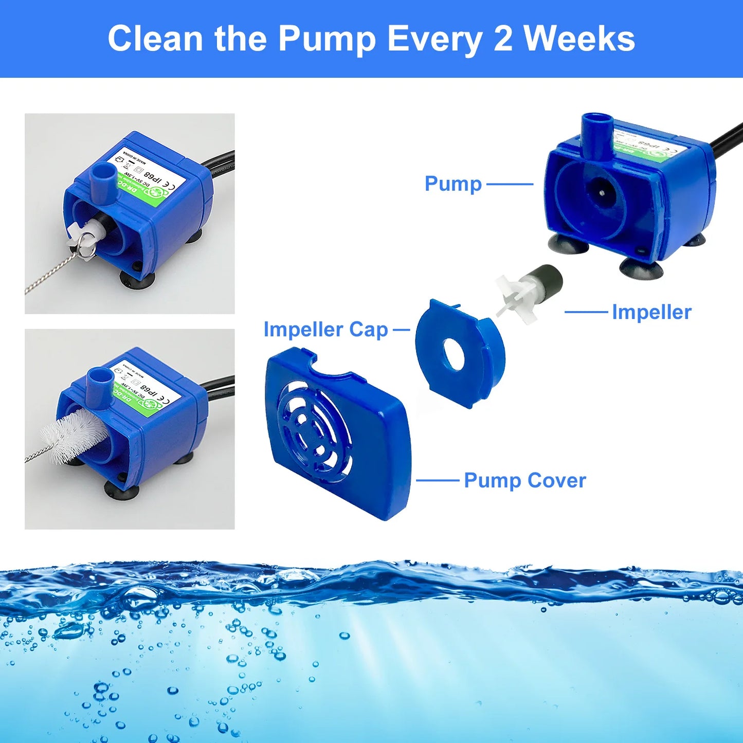 Ultra-Quiet Brushless Water Pump for Pet Fountain