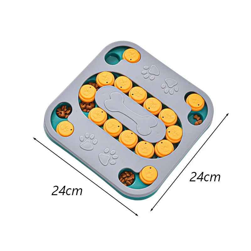 Interactive Puzzle Slow Feeder Bowl for Cats & Dogs