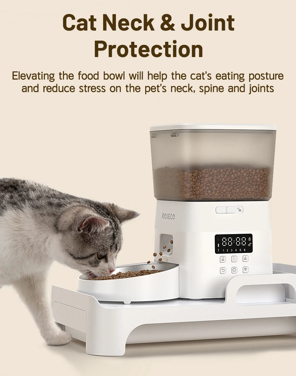 Support de Gamelle Réglable en Hauteur pour Animaux de Compagnie - Support Surélevé pour Chats et Chiens