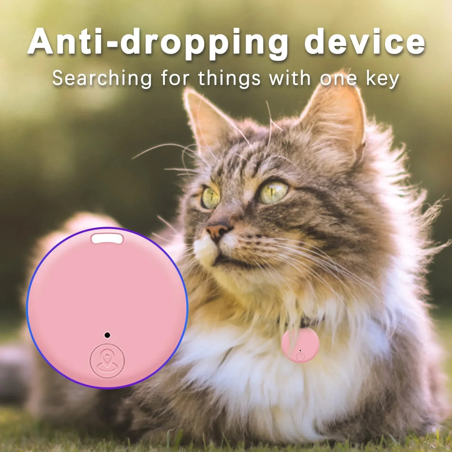 Slim Square Bluetooth Anti-Lost Tracker — 10+ Month Battery Life