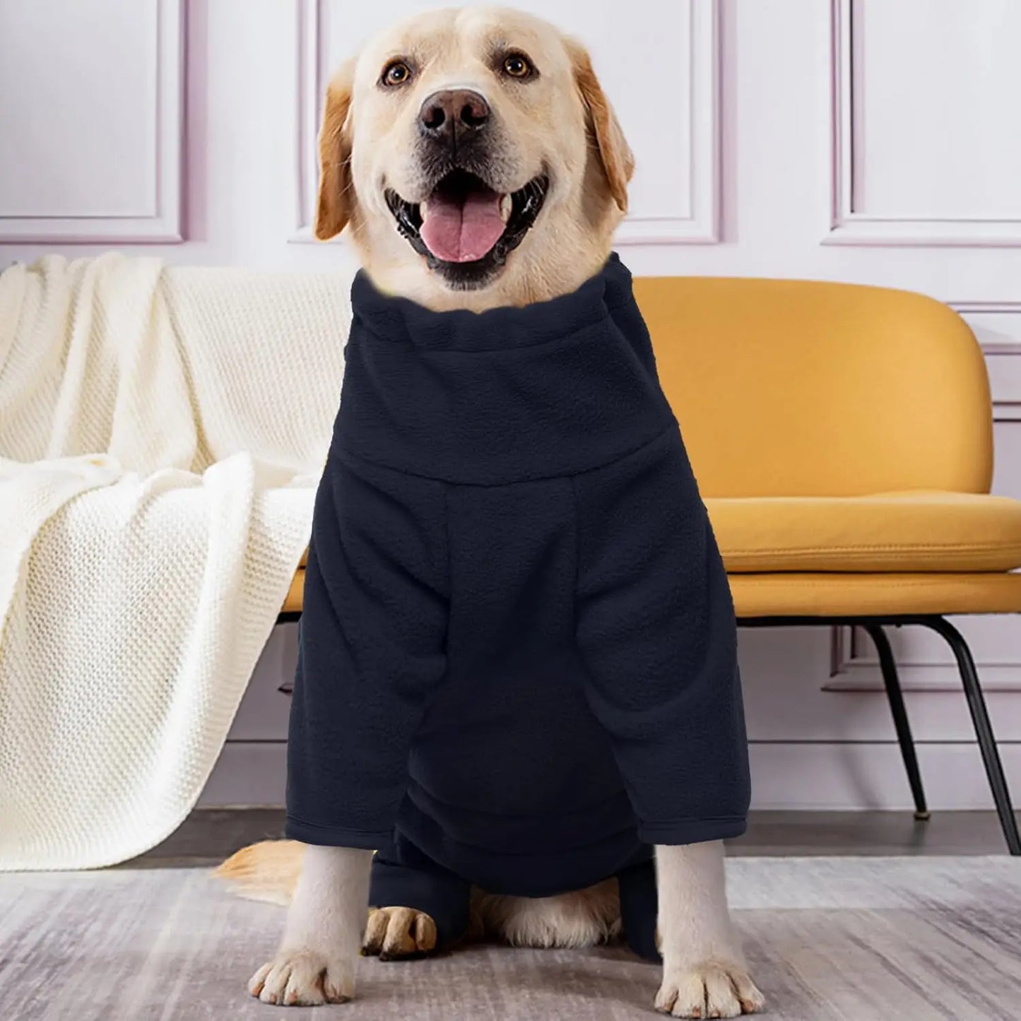 Manteau d'hiver pour chien - Veste coupe-vent en polaire douce pour temps froid