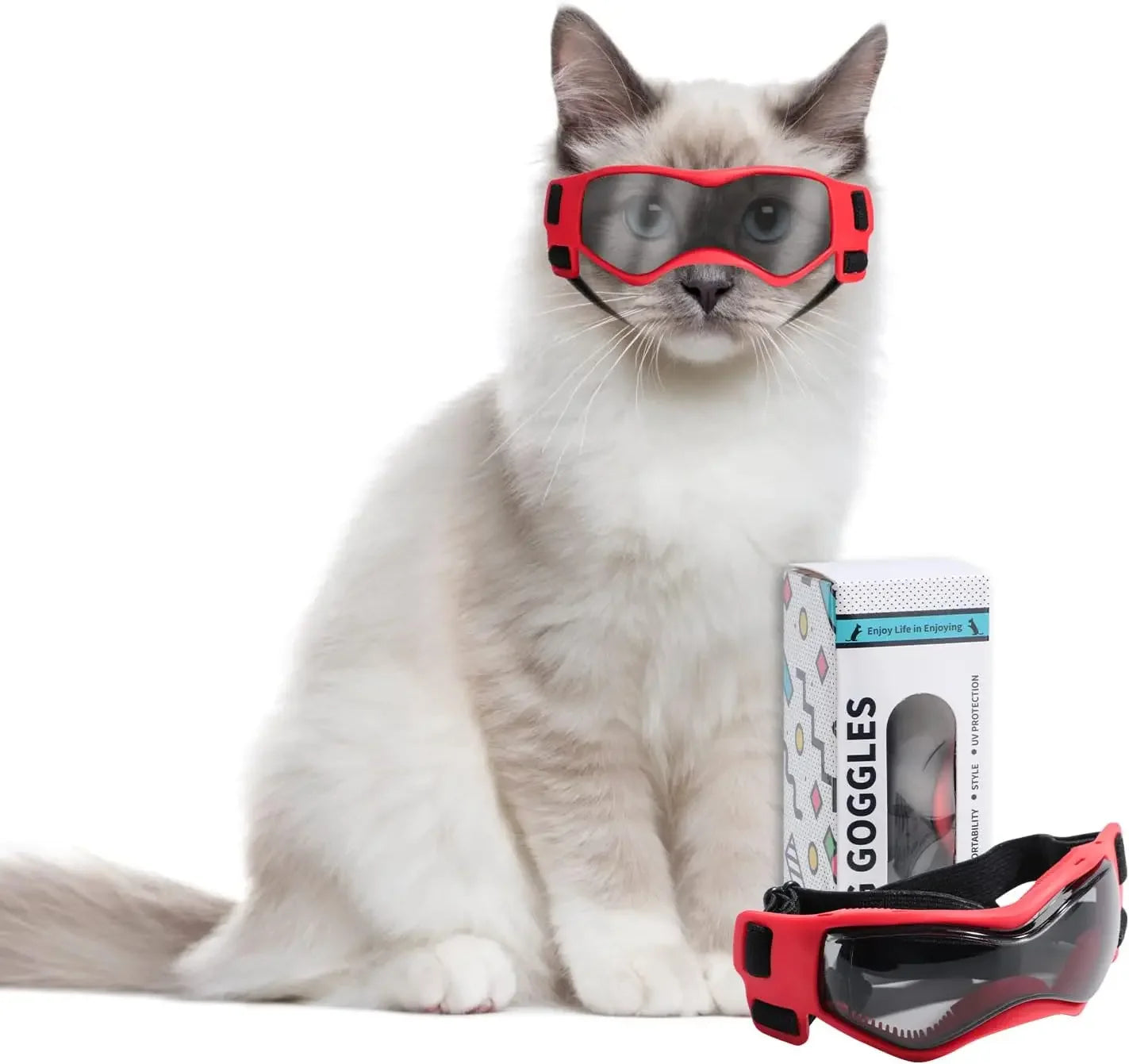 Cat Sunglasses - UV Protection Goggles for Small Pets