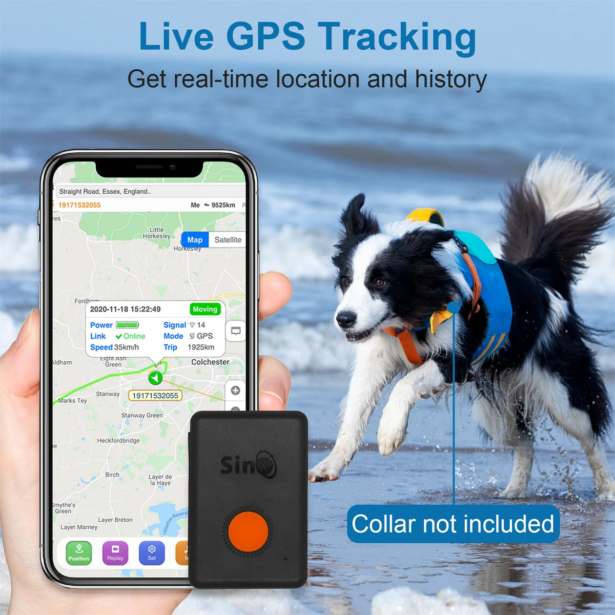 Mini GPS Tracker with Built-In Battery