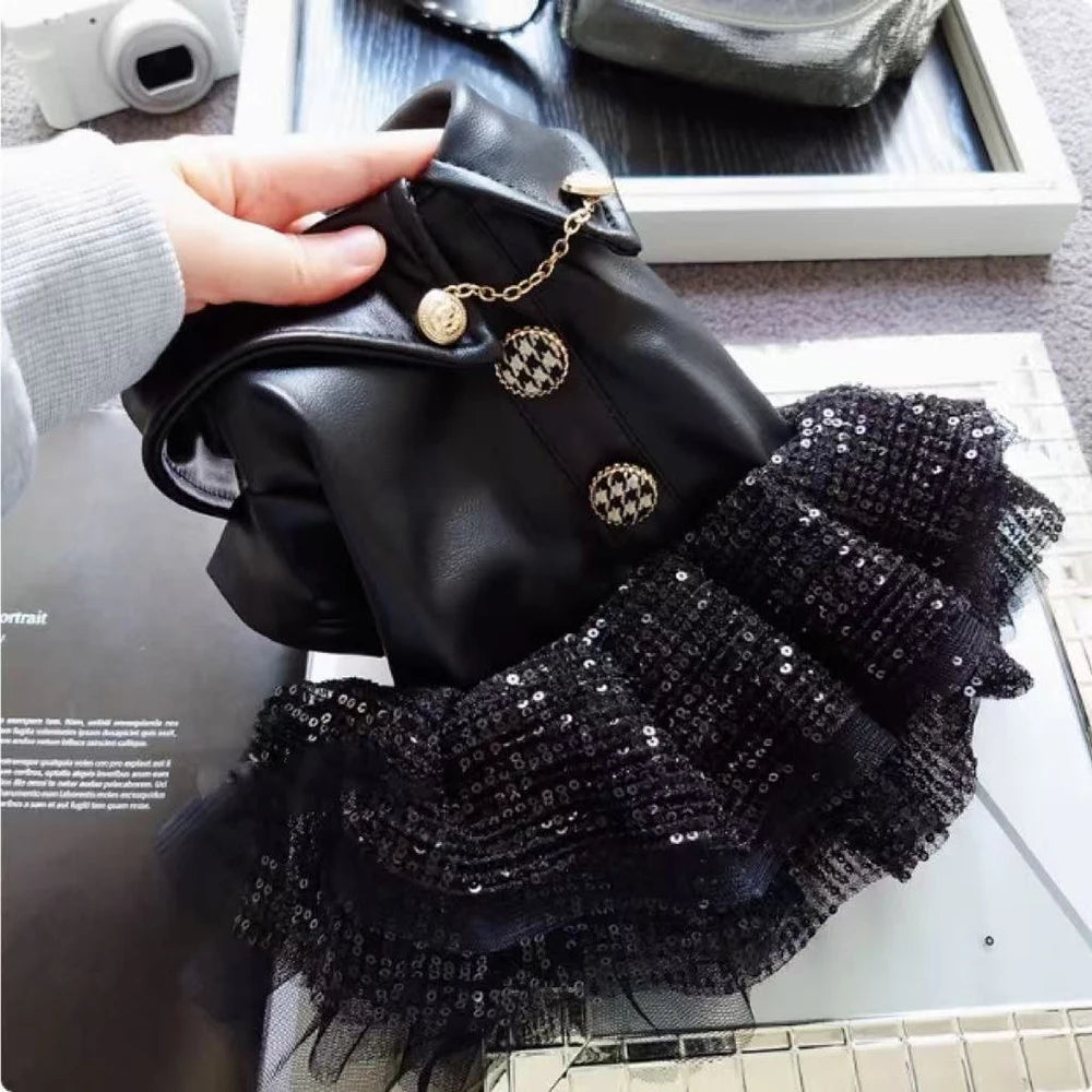 Sequin & Lace Pet Dress