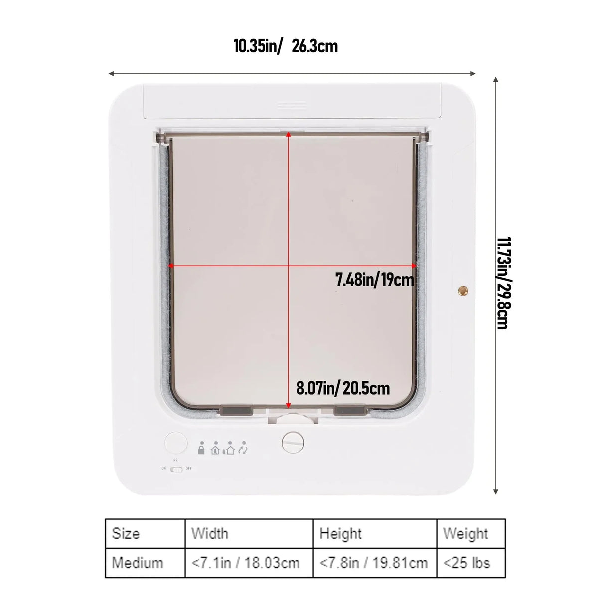 Collar-Activated Smart Cat Flap Door
