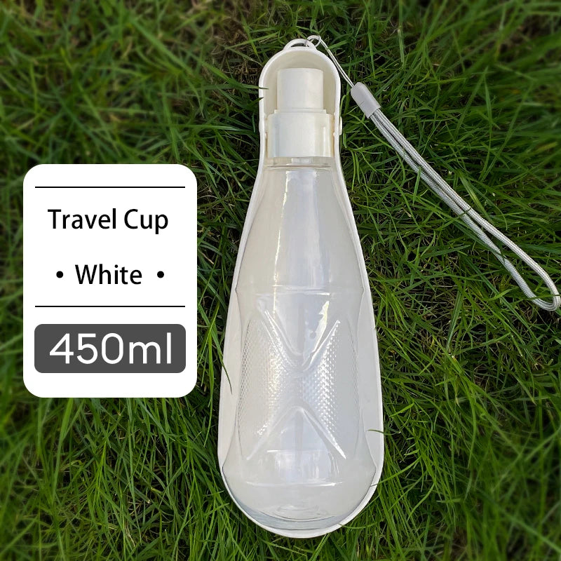 Portable Dog Water Bottle with Bowl