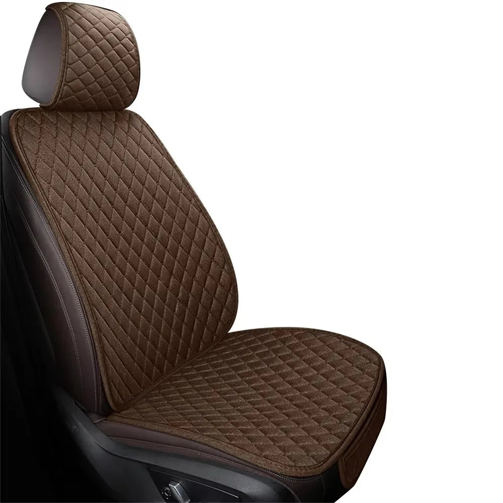 Universal Breathable Flax Car Seat Cover & Cushion Protector