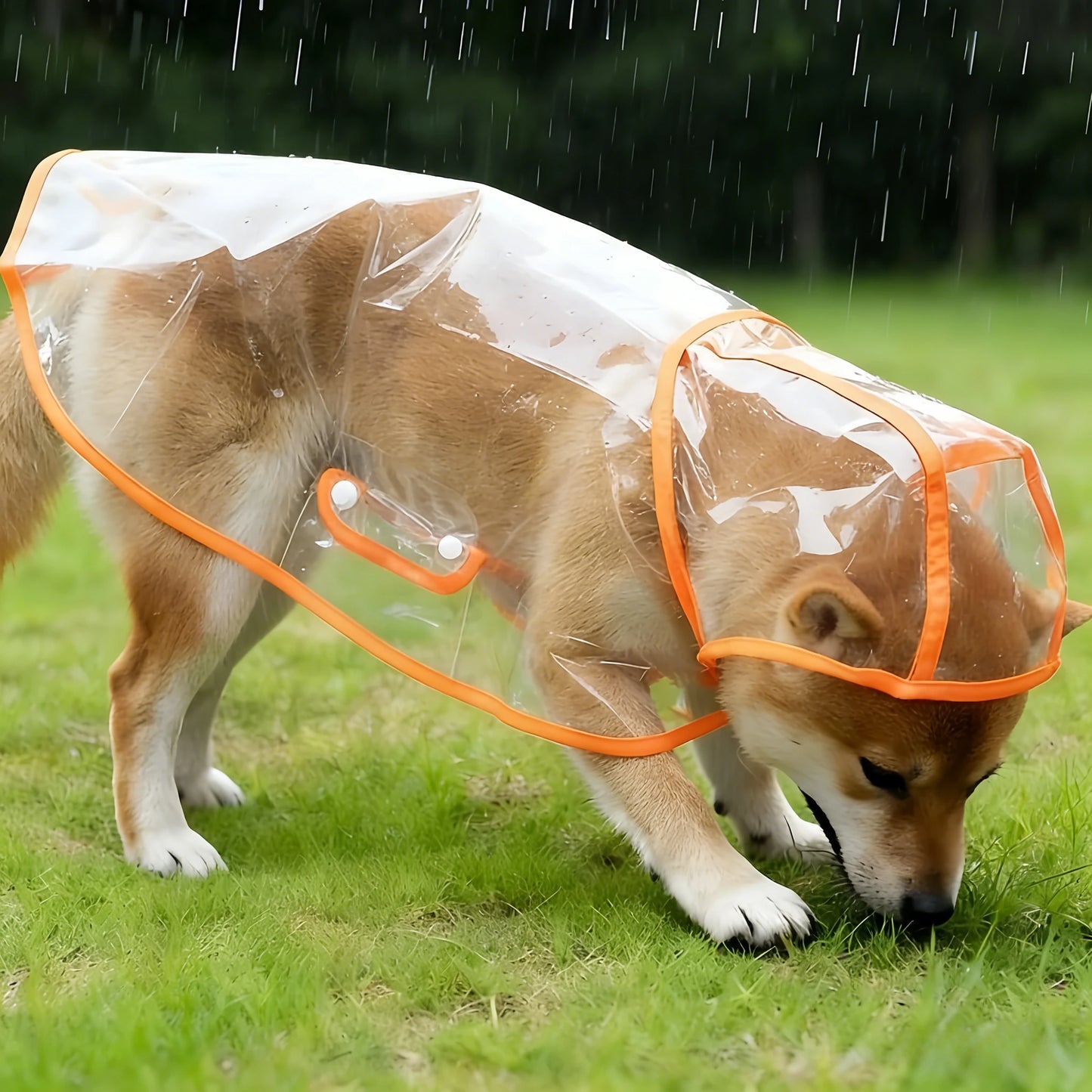 Imperméable transparent pour chiens et chats, cape poncho | Manteau de pluie coupe-vent pour petits chiens et chiots