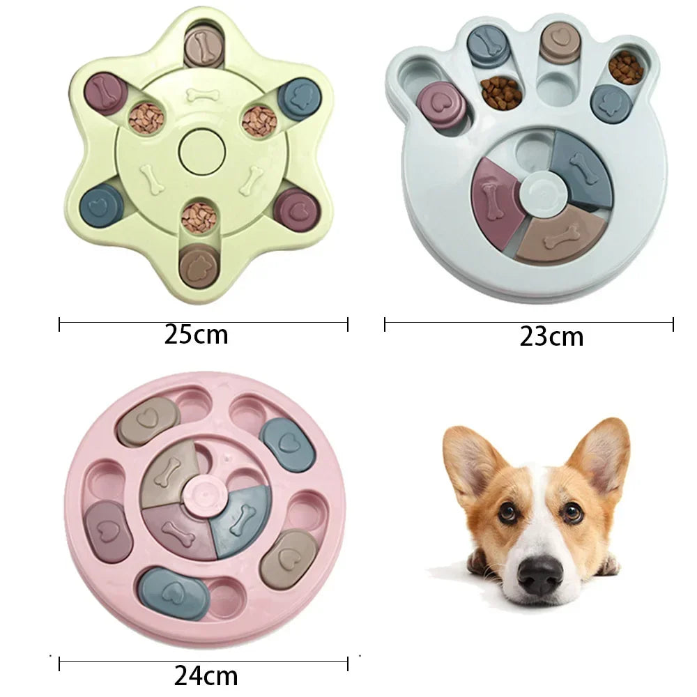 Non-Slip Puzzle Slow Feeder Bowl – Interactive Food Game for Dogs & Cats