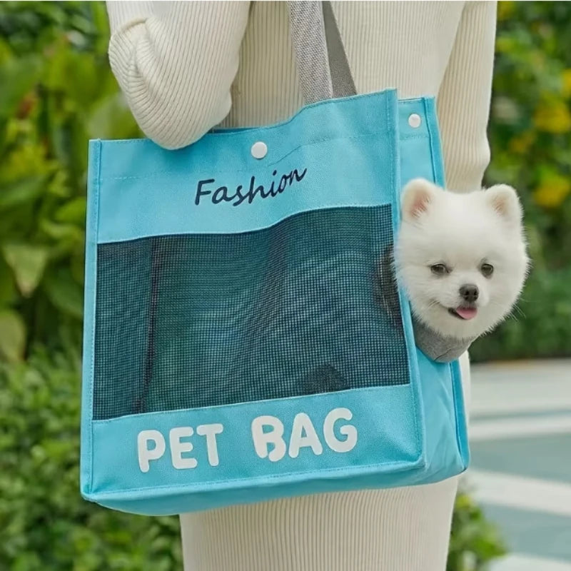 Breathable Canvas Carrier Bag for Cats & Small Dogs